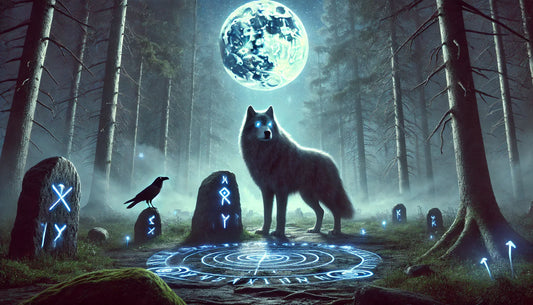 Geri y Huginn: El Lobo y el Cuervo Sagrados de los Dioses Nórdicos