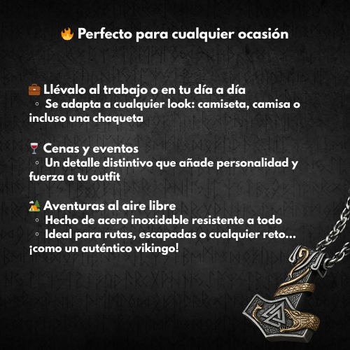 Amuleto Mjolnir – El Martillo de Thor ⚡