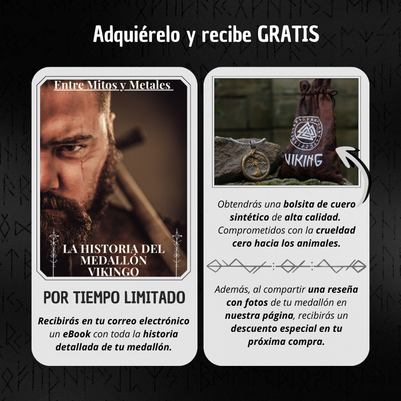 Detalles medallon yygdrasil gratis